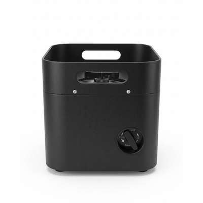 MixStrike Lite pitching machine - front view showing the elevation adjustment knob