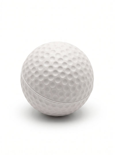 MixStrike 42 mm dimpled practice ball - close-up of the dimple pattern