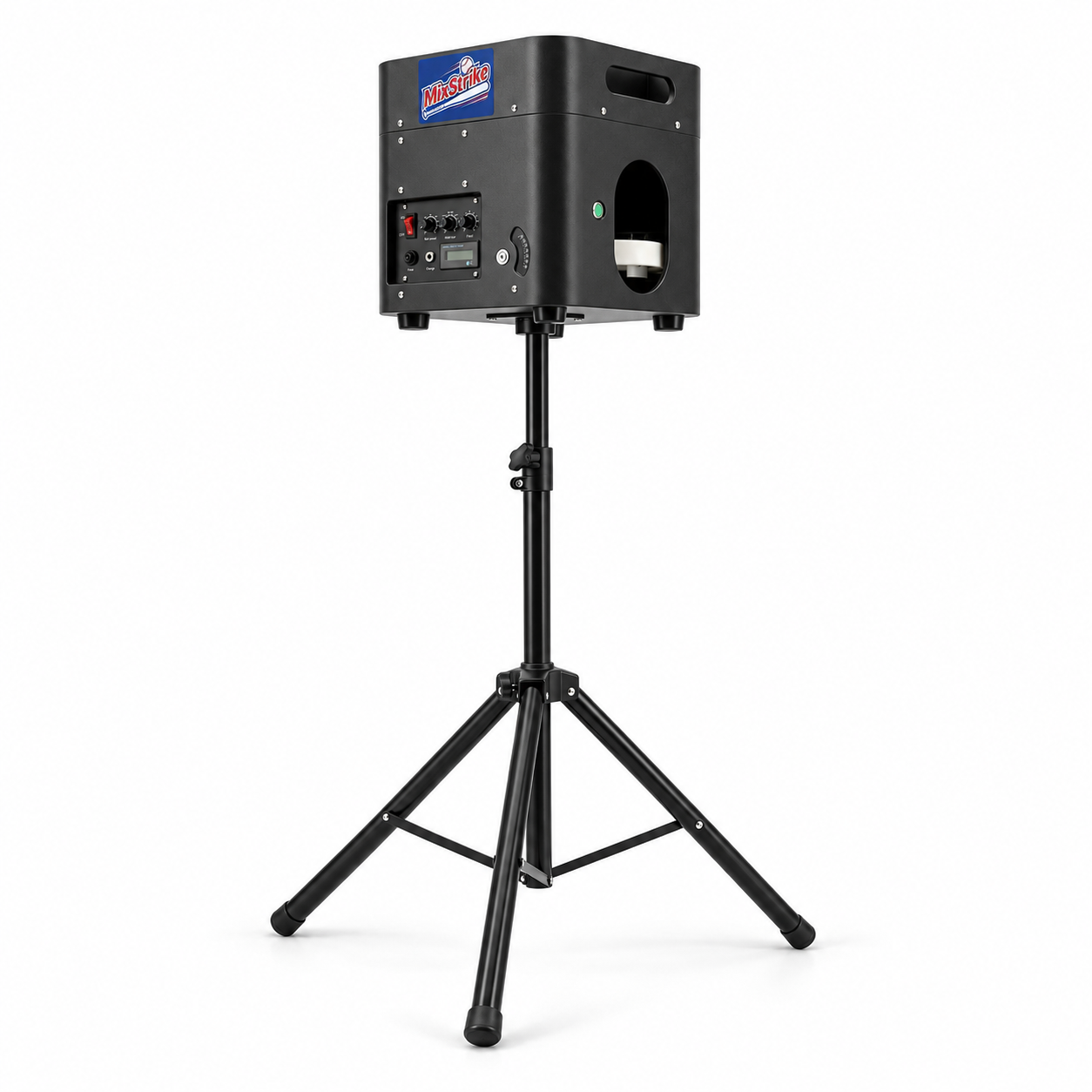 MixStrike Lite on its included tripod, studio product image